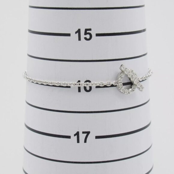 Hermes Finesse Bracelet 18K White Gold Diamonds SH Pre-Loved w/ Receipt - Picture 8 of 8